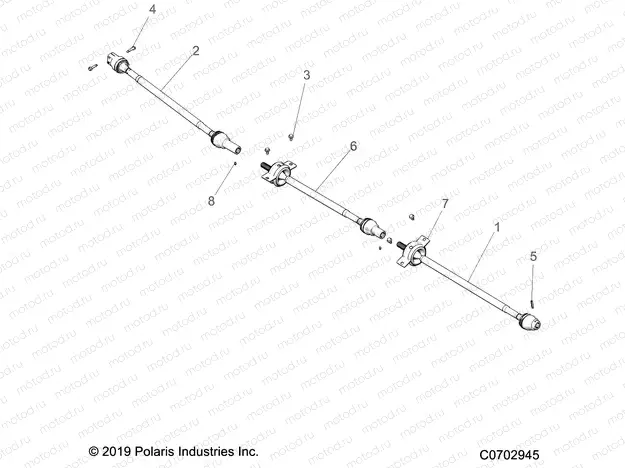 DRIVE TRAIN | DRIVE TRAIN, FRONT PROP SHAFT - D21BEPD4B4 (C0702945)