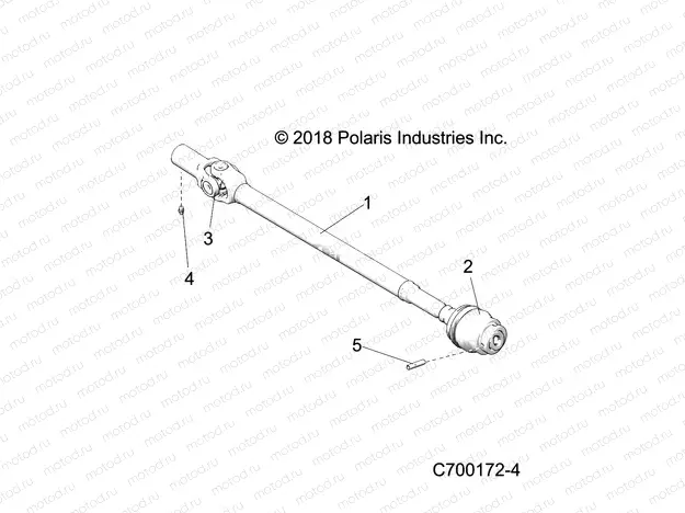 DRIVE TRAIN | DRIVE TRAIN, FRONT PROP SHAFT - G20G4P99AX/LX (C700172-4)
