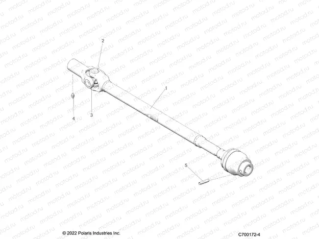 DRIVE TRAIN | DRIVE TRAIN, FRONT PROP SHAFT - G22G4E99NP (C700172-4)