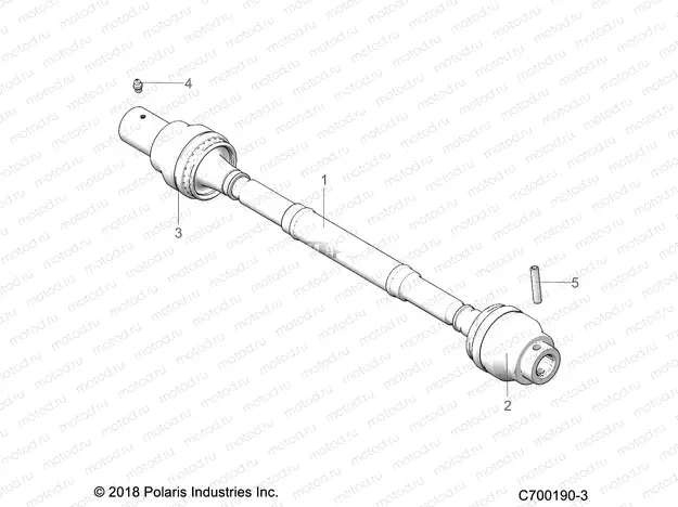 DRIVE TRAIN | DRIVE TRAIN, FRONT PROP SHAFT - G22GAB99CP/FP (C700190-3)