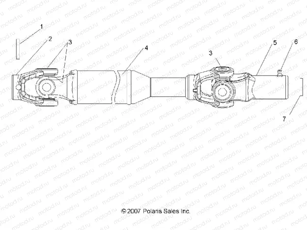 DRIVE TRAIN | DRIVE TRAIN, FRONT PROP SHAFT - R09WH68AC/AG/AH/AL/AR/AZ (49RGRSHAFTPROP08CREW)