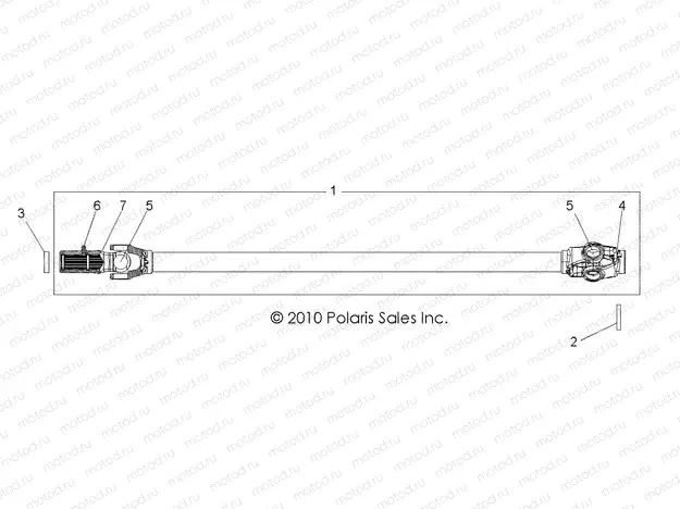 DRIVE TRAIN | DRIVE TRAIN, FRONT PROP SHAFT - R13VH76AC/AD/AN/AS/EAI (49RGRSHAFTPROP11RZRS)