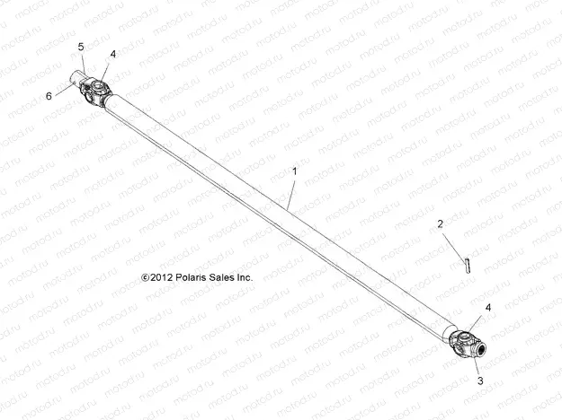 DRIVE TRAIN | DRIVE TRAIN, FRONT PROP SHAFT - R15RTA57AA/BA/AR/AC/EAU (49RGRSHAFTPROP13900XP)
