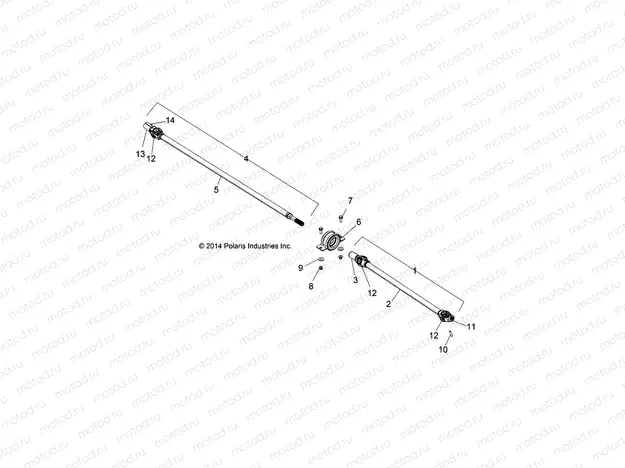 DRIVE TRAIN | DRIVE TRAIN, FRONT PROP SHAFT - R15RUA57AA/E57AC (49RGRSHAFTPROP15FSCRW)