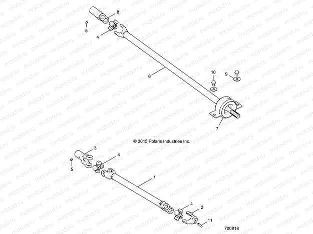 DRIVE TRAIN | DRIVE TRAIN, FRONT PROP SHAFT - R16RGE99A7/AE/AV (700818)