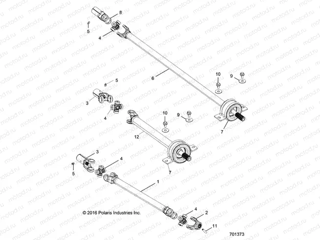 DRIVE TRAIN | DRIVE TRAIN, FRONT PROP SHAFT - R17RHE99AU (701373)