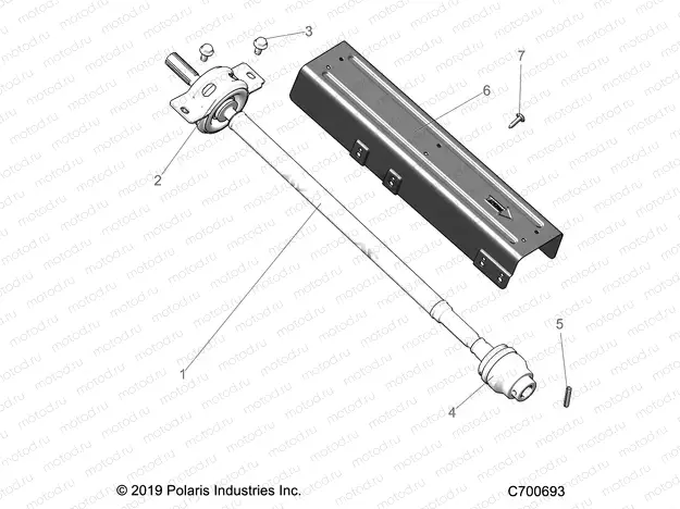 DRIVE TRAIN | DRIVE TRAIN, FRONT PROP SHAFT - R20RRR99A/B (C700693)