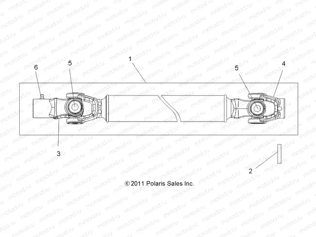 DRIVE TRAIN | DRIVE TRAIN, FRONT PROP SHAFT - Z15VHA57AJ/E57AS/AK (49RGRSHAFTPROP12RZR570)