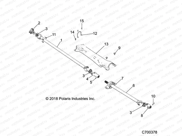 DRIVE TRAIN | DRIVE TRAIN, FRONT PROP SHAFT - Z19VEE92AM/BM (C700378)