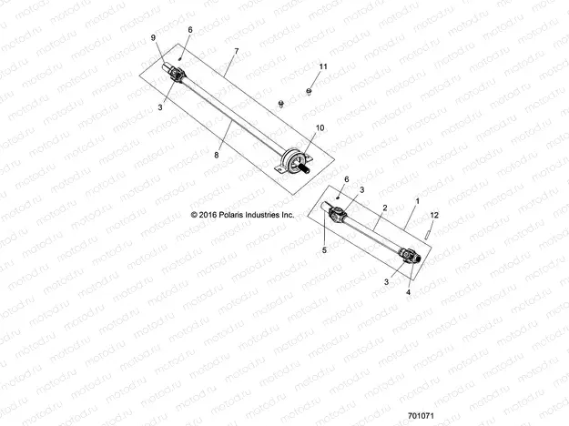 DRIVE TRAIN | DRIVE TRAIN, FRONT PROP SHAFT - Z20ASA87B2/E87BH/BW (701071)