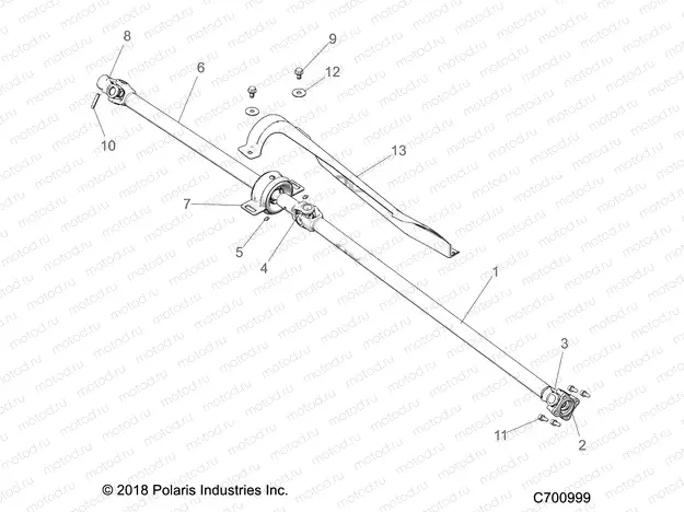 DRIVE TRAIN | DRIVE TRAIN, FRONT PROP SHAFT - Z20NAE92AL/AR/BL/BR/F92AL/AR (C700999)
