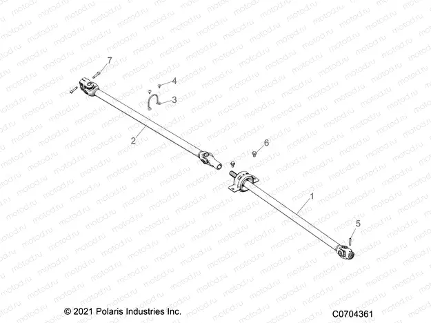 DRIVE TRAIN | DRIVE TRAIN, FRONT PROP SHAFT - Z21RAF92AH/BH (C0704361)