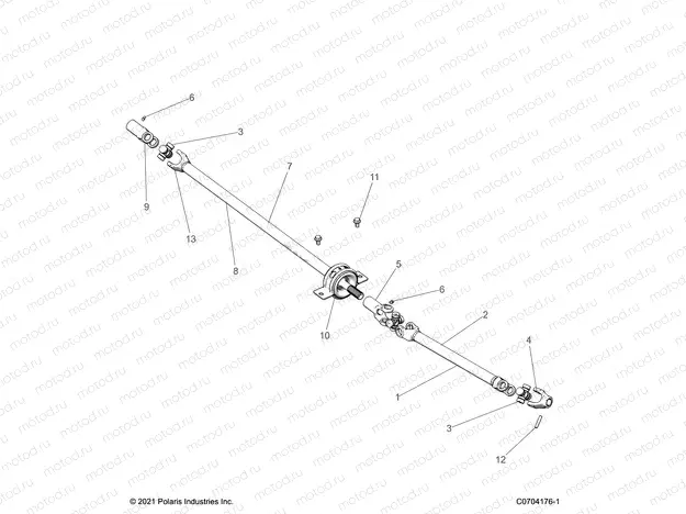 DRIVE TRAIN | DRIVE TRAIN, FRONT PROP SHAFT - Z23ASE99A4/B4/K99A4(C0704176-1)