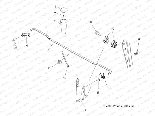 DRIVE TRAIN | DRIVE TRAIN, GEAR SELECTOR - A09MN50ET (49ATVGEARSELECT08SP500EFI)