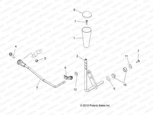 DRIVE TRAIN | DRIVE TRAIN, GEAR SELECTOR - A13DN8EFW (49ATVGEARSELECT11SPTRG850)