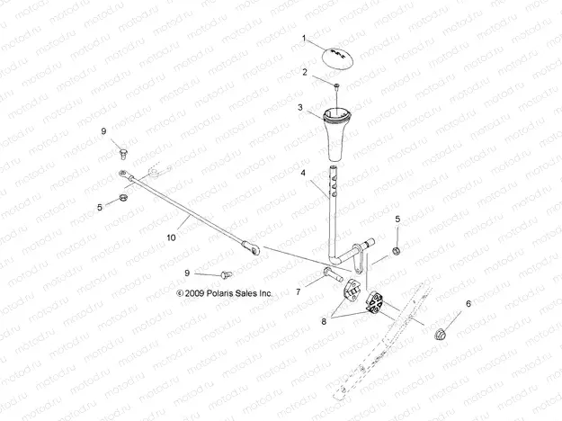 DRIVE TRAIN | DRIVE TRAIN, GEAR SELECTOR - A13EA32FA (49ATVGEARSELECT10BOSS)