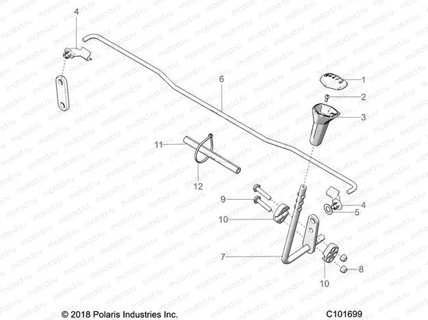 DRIVE TRAIN | DRIVE TRAIN, GEAR SELECTOR - A23SDE57P4 (C101699)