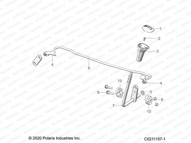 DRIVE TRAIN | DRIVE TRAIN, GEAR SELECTOR - A23SEA57F1/T57C1/C2/F1 (C0211157-1)