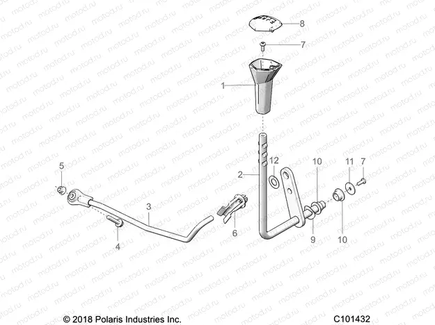 DRIVE TRAIN | DRIVE TRAIN, GEAR SELECTOR - A23SYE95PM (C101432)