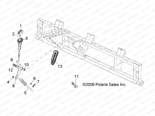 DRIVE TRAIN | DRIVE TRAIN, GEAR SELECTOR - R13RH45AG (49RGRGEARSELECT11500CREW)
