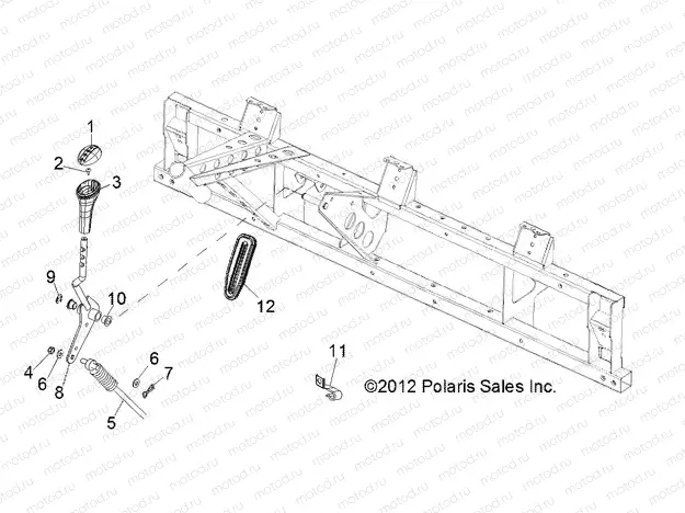 DRIVE TRAIN | DRIVE TRAIN, GEAR SELECTOR - R13RH76AG/AH/AN (49RGRGEARSELECT13800MID)