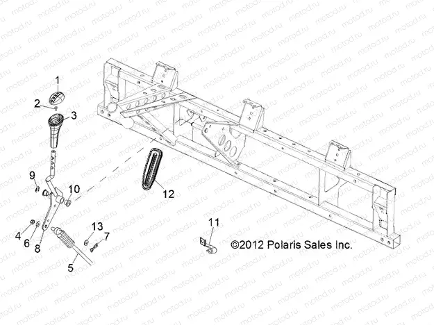 DRIVE TRAIN | DRIVE TRAIN, GEAR SELECTOR - R13WH50AG/AH/AR/AX (49RGRGEARSELECT13500CREW)