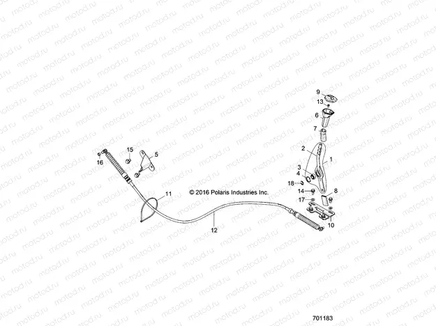 DRIVE TRAIN | DRIVE TRAIN, GEAR SELECTOR - Z20NAR99AZ/BZ (701183)