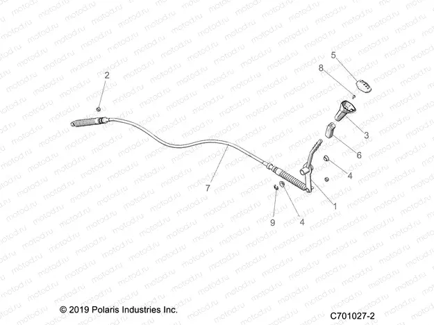 DRIVE TRAIN | DRIVE TRAIN, GEAR SELECTOR - Z22ASK99A4/B4/ASV99A4 (C701027-2)