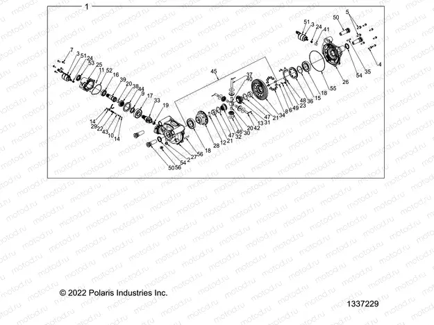 DRIVE TRAIN | DRIVE TRAIN, GEARCASE, FRONT, INTERNALS  - Z23RMC2KAJ/BJ (1337229)
