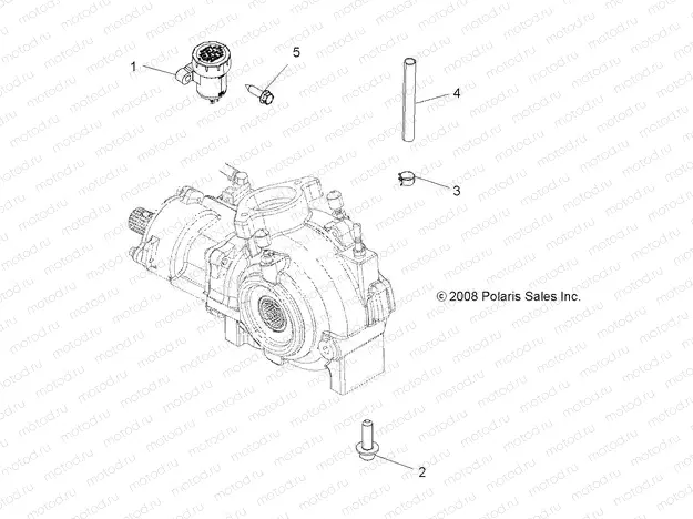 DRIVE TRAIN | DRIVE TRAIN, GEARCASE MOUNTING, FRONT - A09ZN85/8X ALL OPTIONS (49ATVGEARCASEMTG09SPXP550)