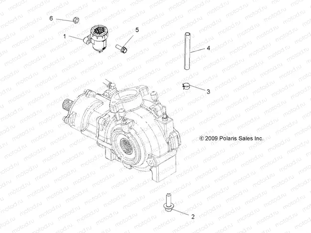 DRIVE TRAIN | DRIVE TRAIN, GEARCASE MOUNTING, FRONT - A13DN5EAF/EAR (49ATVGEARCASEMTG11SPTRG550)