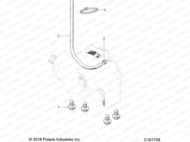 DRIVE TRAIN | DRIVE TRAIN, GEARCASE MOUNTING, FRONT - A22SLE95FJ/S95CJ/S95FJ (C101709)