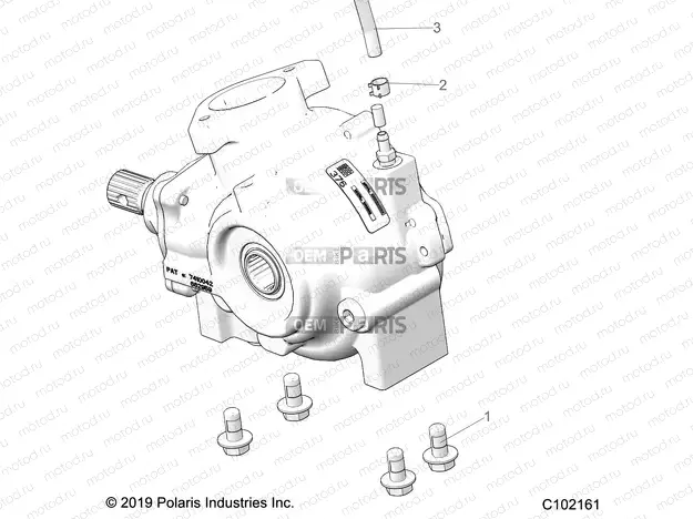 DRIVE TRAIN | DRIVE TRAIN, GEARCASE MOUNTING, FRONT - A23SYE85AP (C102161)