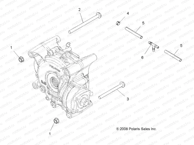 DRIVE TRAIN | DRIVE TRAIN, GEARCASE MOUNTING, REAR - A13DN5EFL (49ATVGEARCASEMTGRR09SPXP550)