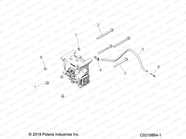 DRIVE TRAIN | DRIVE TRAIN, GEARCASE MOUNTING, REAR - A20SXE95KL/KR (C0210884-1)