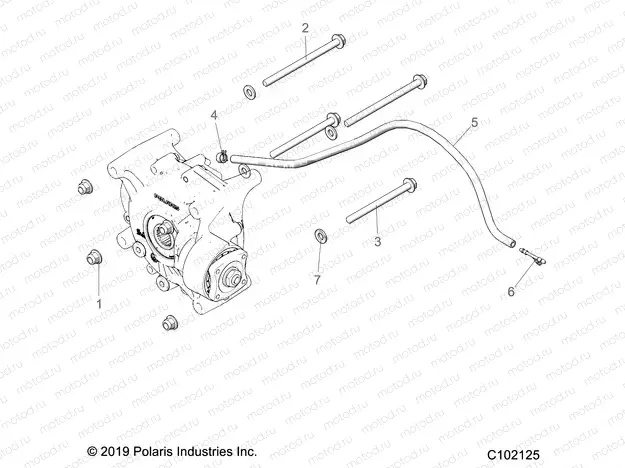 DRIVE TRAIN | DRIVE TRAIN, GEARCASE MOUNTING, REAR -  A23SXA85A6/A1/EA9/AG/AM (C102125)