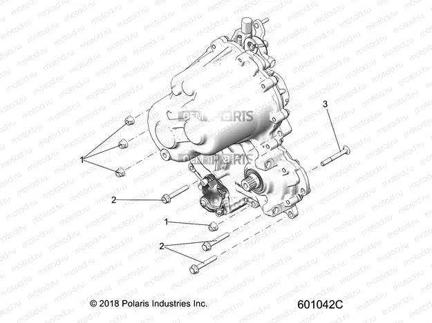 DRIVE TRAIN | DRIVE TRAIN, GEARCASE MOUNTING - S20FJB8/FJE8/FJP8 ALL OPTIONS (601042C)