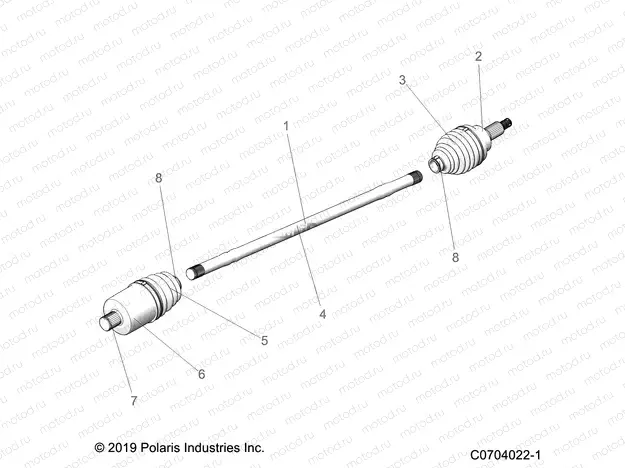 DRIVE TRAIN | DRIVE TRAIN, HALF SHAFT, FRONT - Z20PAE92AC/BC/F92AC/LC (C0704022-1)
