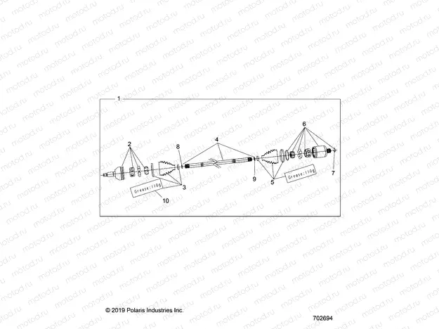 DRIVE TRAIN | DRIVE TRAIN, HALF SHAFT, FRONT - Z21R4D92AM/BM/AC (702694)