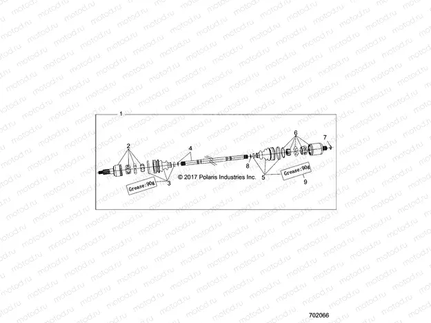 DRIVE TRAIN | DRIVE TRAIN, HALF SHAFT, REAR - Z20ASA87B2/E87BH/BW (702066)