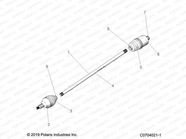 DRIVE TRAIN | DRIVE TRAIN, HALF SHAFT, REAR - Z20PAE92AC/BC/F92AC/LC (C0704021-1)