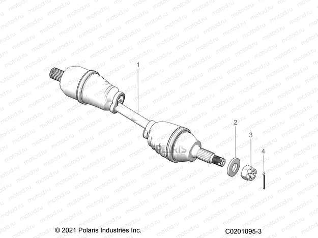 DRIVE TRAIN | DRIVE TRAIN, HALF SHAFT, REAR - Z22HCB18N2 (C0201095-3)