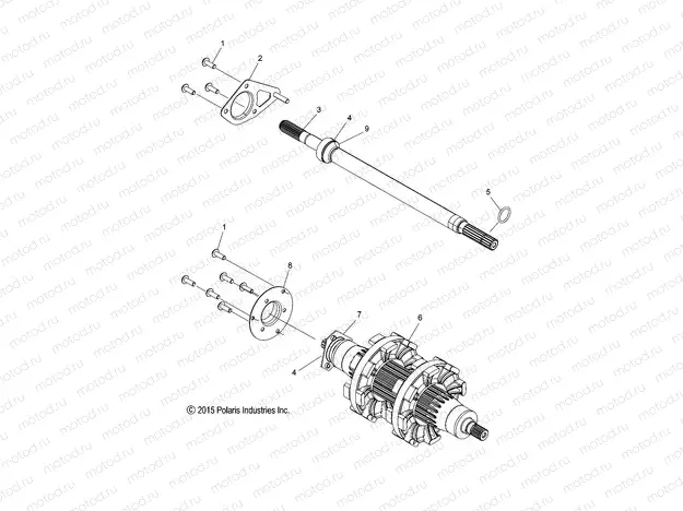 DRIVE TRAIN | DRIVE TRAIN, JACKSHAFT and DRIVESHAFT - S20DCH8PS ALL OPTIONS (49SNOWDRIVETRAIN16PROS)