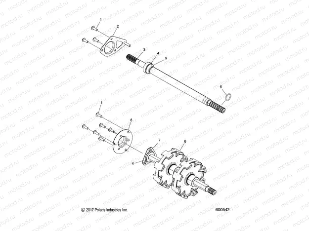 DRIVE TRAIN | DRIVE TRAIN, JACKSHAFT and DRIVESHAFT - S20EDB6PSL (600542)