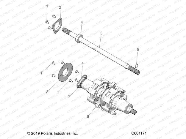 DRIVE TRAIN | DRIVE TRAIN, JACKSHAFT and DRIVESHAFT - S20EHM8RS ALL OPTIONS (600425)