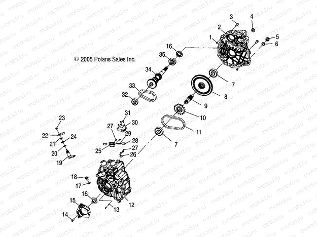 DRIVE TRAIN | DRIVE TRAIN, MAIN GEARCASE - A09BG50AA (4999201549920154C09)