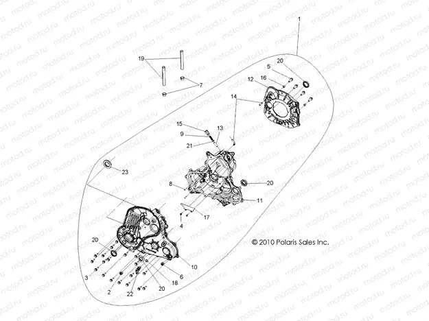 DRIVE TRAIN | DRIVE TRAIN, MAIN GEARCASE - A13DN8EFW (49ATVGEARCASE1332847)