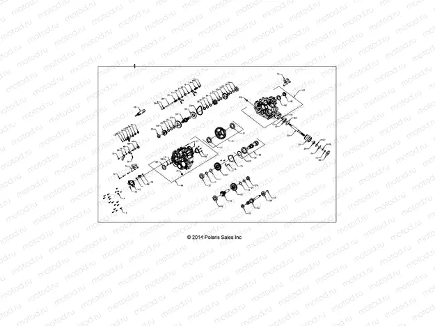 DRIVE TRAIN | DRIVE TRAIN, MAIN GEARCASE - A15DAH32EJ (49ATVGEARCASE1333376)