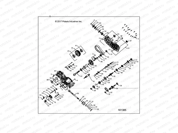 DRIVE TRAIN | DRIVE TRAIN, MAIN GEARCASE - A18S6S57C1/CL
