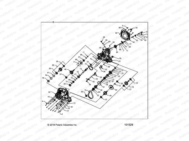 DRIVE TRAIN | DRIVE TRAIN, MAIN GEARCASE - A19SXE85BC/B9/ZBJ (101529)